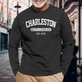 Vintage Charleston South Carolina Est 1670 Long Sleeve T-Shirt Gifts for Old Men