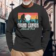 Vintage Grand Canyon National Park Bigfoot Desert Graphic Long Sleeve T-Shirt Gifts for Old Men