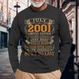 Vintage July 2001 19 Years Old 19Th Birthday Long Sleeve T-Shirt Gifts for Old Men
