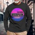 Vintage Moorpark Vaporwave California Long Sleeve T-Shirt Gifts for Old Men