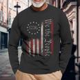 Vintage Old American Flag Patriotic 1776 We The People Usa Long Sleeve T-Shirt Gifts for Old Men