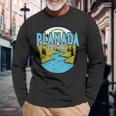 Vintage Planada California River Valley Souvenir Print Long Sleeve T-Shirt Gifts for Old Men