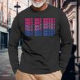 Vintage Why Not Both Gay Bisexual Bi Flag Pride Long Sleeve T-Shirt T-Shirt Gifts for Old Men