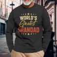 Vintage Worlds Greatest Grandad Dad Grandpa Fathers Day Grandpa Long Sleeve T-Shirt T-Shirt Gifts for Old Men
