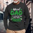 Weed Dad Marijuana 420 Cannabis Thc For Fathers Day Long Sleeve T-Shirt T-Shirt Gifts for Old Men