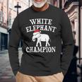 White Elephant Champion Party Christmas Long Sleeve T-Shirt Gifts for Old Men