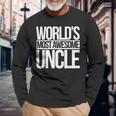 Worlds Most Awesome Uncle New Uncles To Be Long Sleeve T-Shirt T-Shirt Gifts for Old Men