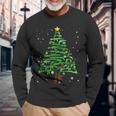 Xmas Patriotic 2Nd Amendment Gun Christmas Tree Long Sleeve T-Shirt Gifts for Old Men