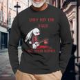 They Hid The Eggs Horror Easter Horror Bunny Easter Long Sleeve T-Shirt Gifts for Old Men