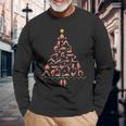 Yoga Christmas Tree Ugly Christmas Sweater Long Sleeve T-Shirt Gifts for Old Men