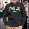 Zephyr Cove Nevada Nv Vintage Athletic Sports Long Sleeve T-Shirt Gifts for Old Men