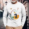 3Rd Birthday Fishing Theme For Boys And Girls O-Fishally 3 Long Sleeve T-Shirt Gifts for Old Men
