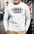Ask Me About My Ninja Disguise Karate Saying Vintage Long Sleeve T-Shirt T-Shirt Gifts for Old Men