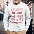 Atlanta Athletics 470 Atlanta Ga For 470 Area Code Long Sleeve T-Shirt Gifts for Old Men