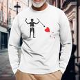 Barbary States Pirate Blackbeard's Flag Blackbeard Long Sleeve T-Shirt Gifts for Old Men