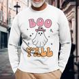 Boo Y’All Country Western Ghost Halloween 2023 Long Sleeve T-Shirt Gifts for Old Men