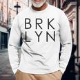 Brooklyn Brklyn Cool New YorkLong Sleeve T-Shirt Gifts for Old Men