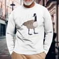 Canadian Goose Wild Goose Chase Cute Bird Hunter Long Sleeve T-Shirt Gifts for Old Men