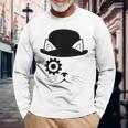 Cat Dystopian Literary Cat Long Sleeve T-Shirt Gifts for Old Men