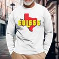 Euless Texas State Outline Retro Tx Long Sleeve T-Shirt Gifts for Old Men
