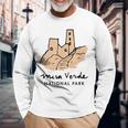 Family Vacation Retro Mesa Verde National Park Long Sleeve T-Shirt Gifts for Old Men
