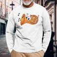 French Horn Cartoon With Musical Notes Long Sleeve T-Shirt T-Shirt Gifts for Old Men