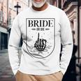 Halloween Bride Or Die Gothic Bachelorette Party Matching Long Sleeve T-Shirt Gifts for Old Men