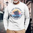 Just Married Honeymoon Cruise 2023 Couple Matching Long Sleeve T-Shirt Gifts for Old Men