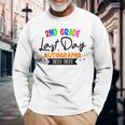 Last Day Of School 2023 Autograph 2Nd Grade Graduation Party Long Sleeve T-Shirt T-Shirt Gifts for Old Men
