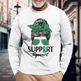 Messy Bun Sunglasses Support Squad Liver Disease Awareness Long Sleeve T-Shirt T-Shirt Gifts for Old Men