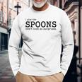 Musical Spoons Percussion I Play The Spoons Long Sleeve T-Shirt Gifts for Old Men
