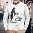 Night Shift Scary Nun Nightshift Worker Long Sleeve T-Shirt T-Shirt Gifts for Old Men