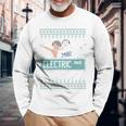Pardon My Take Electric Avenue Ugly Christmas Sweater Long Sleeve T-Shirt Gifts for Old Men