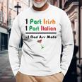 Part Irish Part Italian Ancestry Math Meme Heritage Long Sleeve T-Shirt T-Shirt Gifts for Old Men