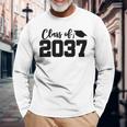 Pre-K Class Of 2037 First Day School Grow With Me Graduation Long Sleeve Gifts for Old Men