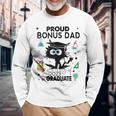 Proud Bonus Dad Of A Class Of 2023 Graduate Black Cat Long Sleeve T-Shirt T-Shirt Gifts for Old Men