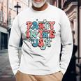 Retro Party In The Usa 4Th Of July America Fourth Of July Usa Long Sleeve T-Shirt T-Shirt Gifts for Old Men