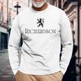 Richardson Clan Scottish Name Scotland Heraldry Long Sleeve T-Shirt T-Shirt Gifts for Old Men