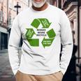 Trash Recycling Waste Long Sleeve T-Shirt Gifts for Old Men