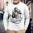 Try Drinking Meme Alcohol Therapy Cocktail Shaker Long Sleeve T-Shirt T-Shirt Gifts for Old Men