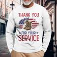 Veteran Thank You For Your Service Veteran's Day Usa Long Sleeve T-Shirt Gifts for Old Men