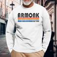 Vintage 70S 80S Style Armonk Ny Long Sleeve T-Shirt Gifts for Old Men