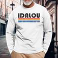 Vintage 70S 80S Style Idalou Tx Long Sleeve T-Shirt Gifts for Old Men