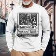 Vintage Midnight Drive In 80S Horror Movies Flyer 80S Long Sleeve T-Shirt Gifts for Old Men