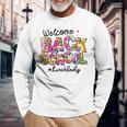 Welcome Back To School Lunch Lady Leopard Tie Dye Long Sleeve T-Shirt Gifts for Old Men