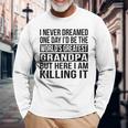 Worlds Greatest Grandpa Grandfather Long Sleeve T-Shirt Gifts for Old Men