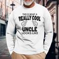 Worlds Greatest Uncle Really Cool UncleLong Sleeve T-Shirt Gifts for Old Men