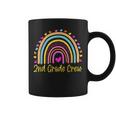 2Nd Grade Crew 2Nd Grade Teacher Rainbow Heart Coffee Mug