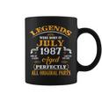 35Th Birthday Legends Born In July 1987 35 Years Old Coffee Mug