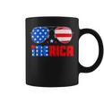 4Th Of July Shirt Merica Sunglasses All America Usa Flag Coffee Mug